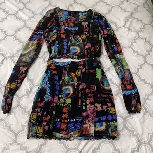 Skirt and crop top set from Forever21